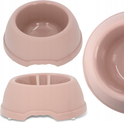 Enë plastike për qen Barry King S, 0.38L, diametër 17cm, bezhë