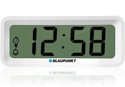 Orë alarmi Blaupunkt CL04WH, ekran digjital, termometër, e bardhë