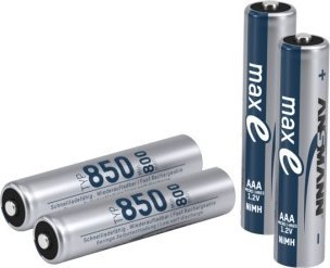 Рикабилни батерии Ansmann maxE AAA, NiMH, 800mAh, сет 4 парчиња
