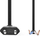 Kabllo rryme Nedis CEGL11700BK30, 3m, Type C, i zi