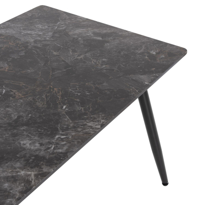 Tavolinë ngrënieje Raven 140×80×76 Hcm (HM9856), zezë