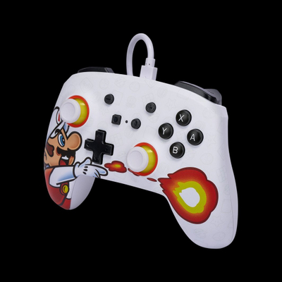 Kontroller PowerA Enhanced Fireball Mario, me kabllo, shumëngjyrësh
