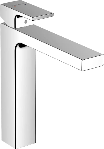 Rubinet lavamani Hansgrohe Vernis Shape 190, pa set shkarkimi, krom