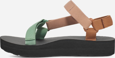 Sandale gocash Teva Midform Universal, platformë mes, rripa prej tekstili, ngjyra Bounce Black Lion