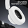 Kufje pa tela Takt Wireless, over-ear, me mikrofon, të bardha