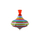 Lodër rrotulluese Little Toys Striped Spinning Top, metal, shumëngjyrëshe