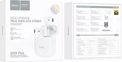 Kufje wireless in ear Hoco TWS EW200, Bluetooth 5.4, kuti karikimi 400mAh, blu