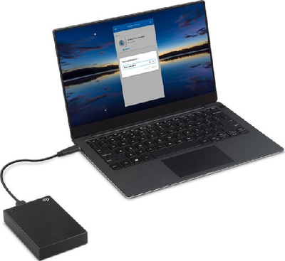Disk i jashtëm HDD Seagate One Touch Slim 2TB, i zi