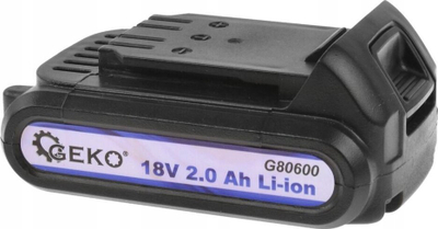 Bateri akumulatore GEKO 18V, 2.0Ah, Li ion