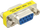 Adapter serial InLine DB-9 femër – femër, mini, i verdhë