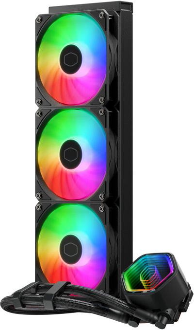 Ладилник за вода за процесор Cooler Master MasterLiquid 360 Core II, радијатор 360 mm, ARGB, црн