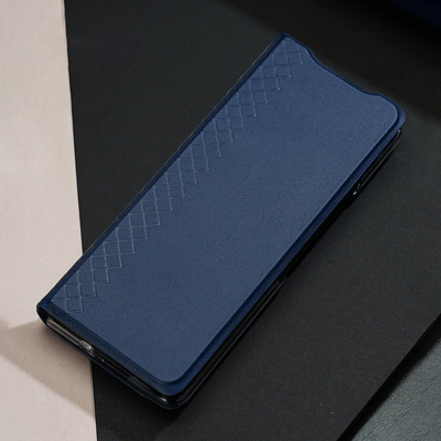Футрола за телефон DUX DUCIS Bril Series за Samsung Galaxy Z Fold 4, со држач за потпирање, со џеб за картички, црна