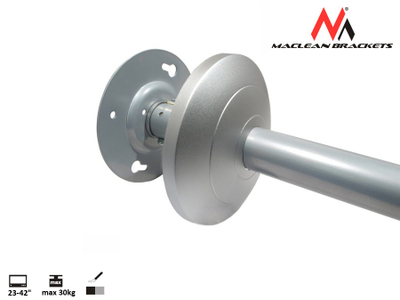 Mbajtëse tavani Maclean MC-504A S, 23-42", 30kg, e argjendtë