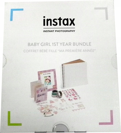 Set aksesorësh Fujifilm Instax Baby Girl 1st Year Bundle, për foto Mini, rozë