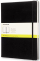 Bllok shënimesh Moleskine Classic XL, 19x25 cm, faqe bosh, i zi
