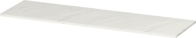Pjatë sipërme komodine Cersanit Larga 160 S932-055, 160x45 cm, efekt mermer i bardhë