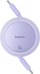 Kabllo karikimi Baseus Free2Draw Mini, Type-C në Type-C, 60W, 1m, vjollcë