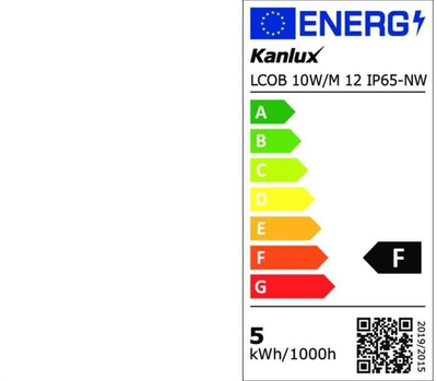 Shirit LED Kanlux LCOB, 12V, 10W/m, IP65, dritë e bardhë neutrale
