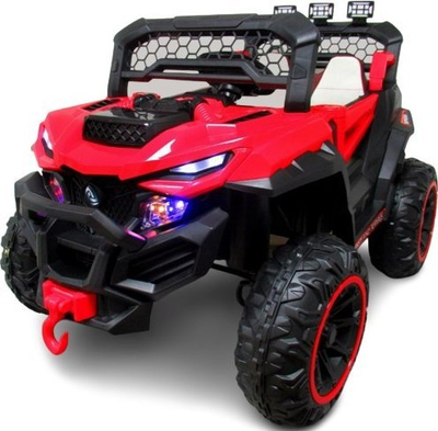 Makinë elektrike lodër Buggy X9W, 4x4, sedilje lëkure, me telekomandë, e kuqe
