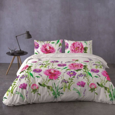 Set çarçafësh Matex Satine Bedding TM0267_02, 160x200 cm, 100% pambuk, gri e çelët