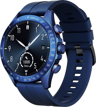 Smartwatch Haylou Solar Pro, mat aktivitetin, njoftime nga telefoni, blu