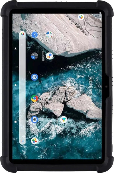 Mbulesë tableti Strado Armor Case për Nokia T20, TPU PC, me qëndrim, e zezë