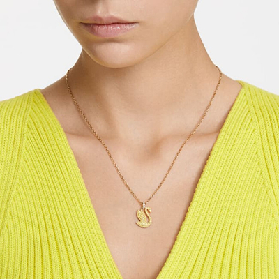 Qafore për femra Swarovski Iconic Swan 5647553, e artë