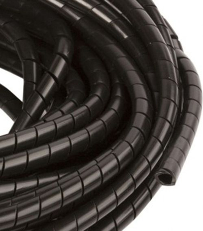 Zorrë spirale mbrojtëse EM Group SP15BK, 14 mm, 10 m, e zezë