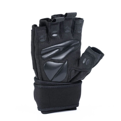 Doreza fitnesi DBX WG-163, termoaktive, me Velcro, të zeza