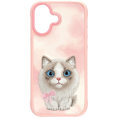 <![CDATA[Këllëf telefoni Nimmy Big Eyed Pet Cat 2.0 për iPhone 17, mbrojtës, rozë]]>