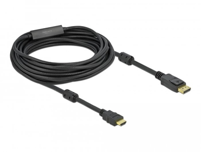 Kabllo Delock DisplayPort në HDMI 85960, 7m, 4K, i zi