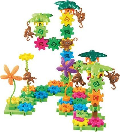 Сет за градење Learning Resources Gears Moving Monkeys LER9119, 103 делови, едукативна игра, повеќебоен