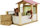 Дрвена игра Kids Globe KG610206 кутија за коњи, размер 1:24, за играчки коњи, повеќебојна
