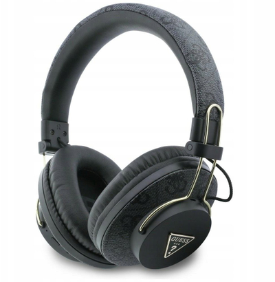 Слушалки над уво Guess Triangle Logo, Bluetooth, ENC, црни