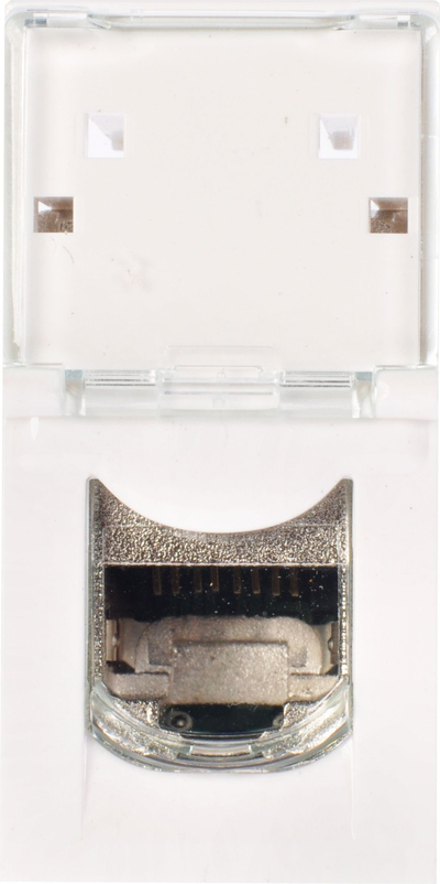 Prizë kompjuterike Legrand MOSAIC 076563, RJ45 Cat 6 STP, njëfishe, e bardhë