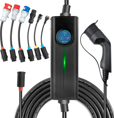 Karikues portativ për makina elektrike Platinet EV Traveller Set, Type 2, 16 kW, i zi