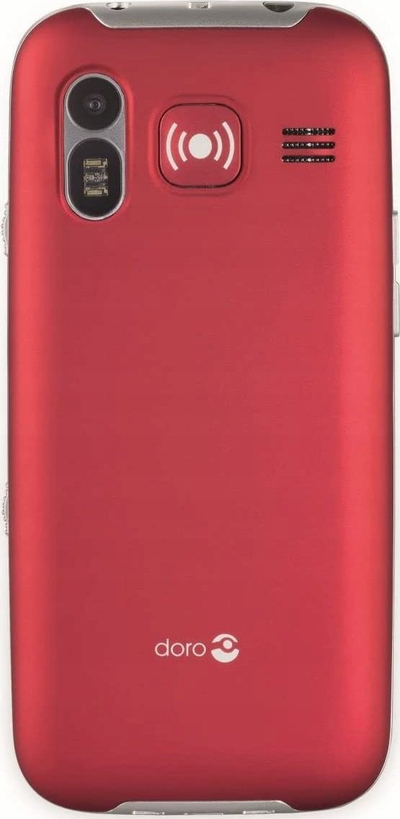 Телефон за постари лица Doro Primo 368, екран 2.3", 3MP, црн со црвено