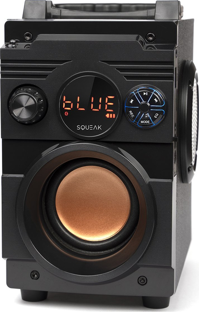 Altoparlant Bluetooth Squeak BassBlaster SQ1001, multifunksional, me radio FM, ngjyrë e zezë
