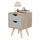 Komodinë anësore Dinkl 29,7×29,7×45 Hcm (HM2472.05), gri