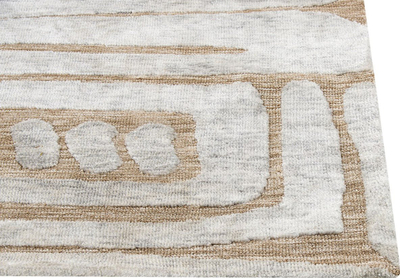 Tapet dhome poliester, 160 x 230 cm, model gjeometrik, bezhë