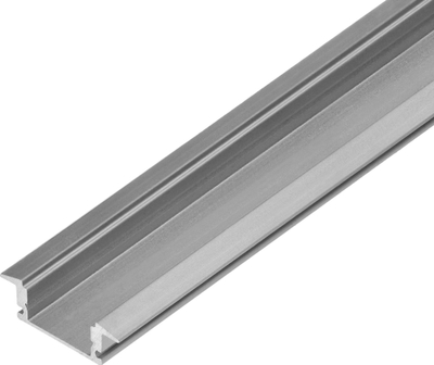 Profil alumini për shirita LED, 2000 x 24.5 x 6.85 mm, i futur, argjend, set 50 copë