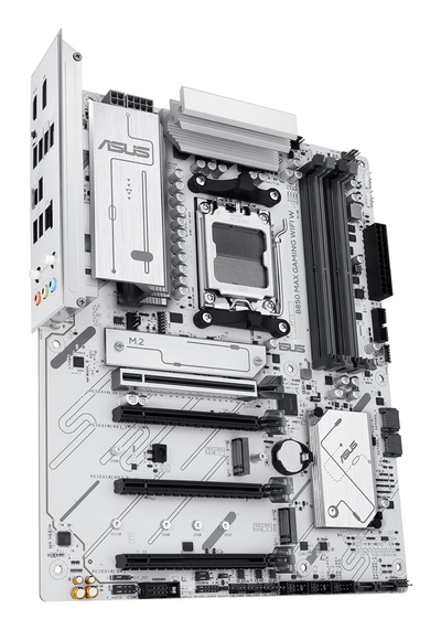 Pllakë amë Asus B850 Max Gaming WiFi W, AMD AM5, DDR5, e bardhë