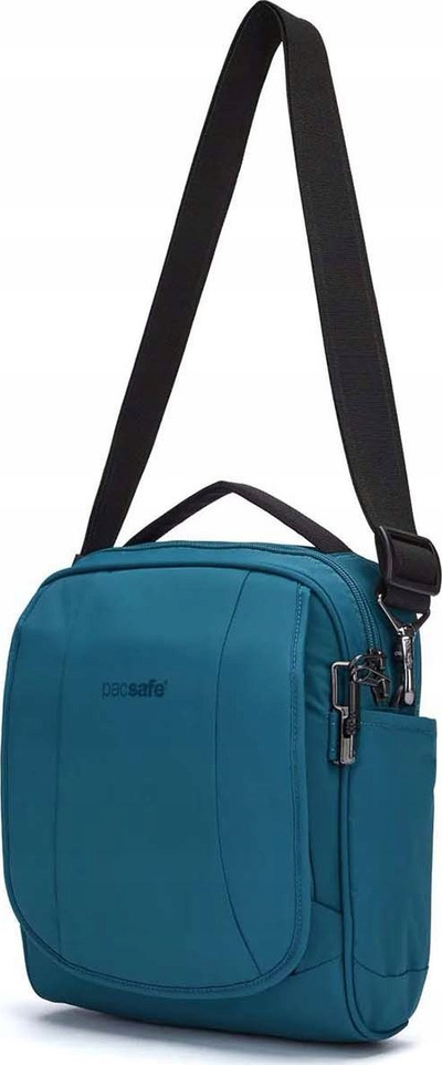 Çantë krahu Pacsafe LS200, antivjedhje, për tablet 10", ngjyra tidal teal