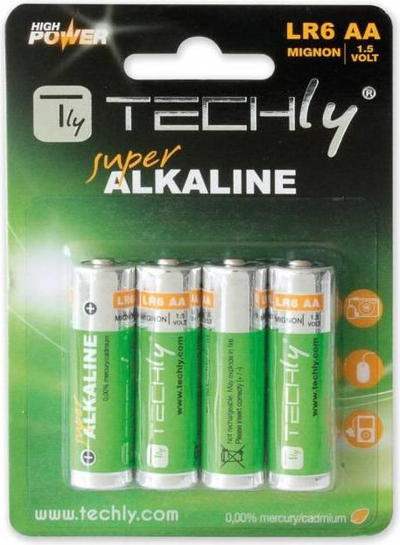 Bateri Techly AA/R6, 1.5V, 4 copë