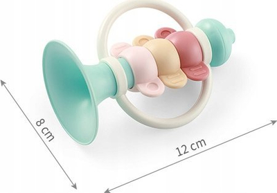 Lodër për beba Babyono Trumpet Whistling, 0m+, shumëngjyrëshe