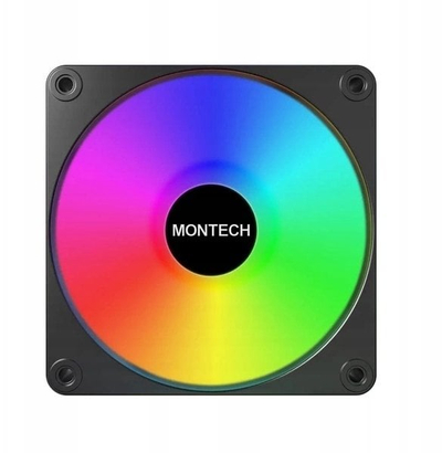 Ventilator PC Montech GF120R V2 ARGB PWM, 120mm, Reverse Blade, i zi