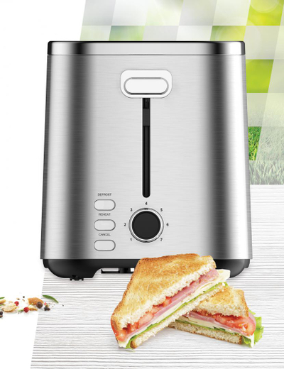 Toaster HEINNER HTP-800SS, 800W, 2 feta, inox
