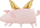 Balonë foli PartyDeco Pig, 72x46cm, rozë