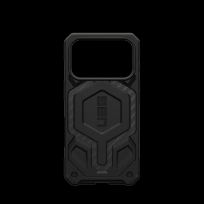 Mbrojtëse telefoni UAG Monarch Pro për iPhone 17 Pro, carbon fiber, e zezë