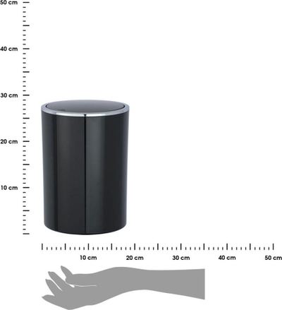 Kosh plehrash Wenko Push, 5L, plastik, i zi